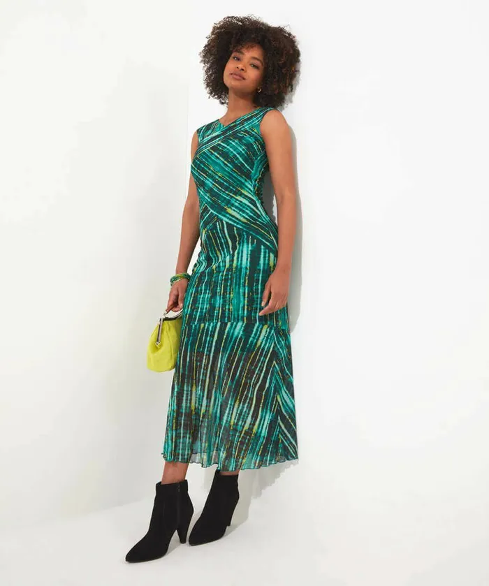 Women Joe Browns Elsa Mesh Printed Dress Green