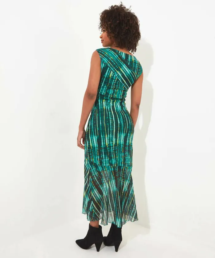 Women Joe Browns Elsa Mesh Printed Dress Green Women Joe Browns Elsa Mesh Printed Dress Green