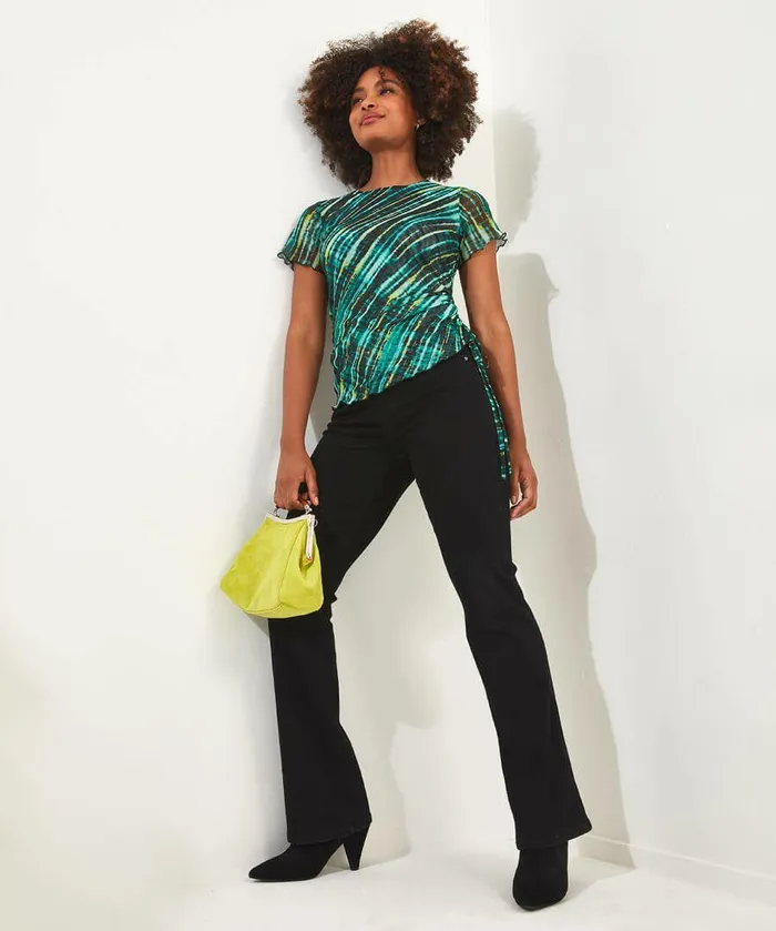 Women Joe Browns Elsa Mesh Printed Top Green Women Joe Browns Elsa Mesh Printed Top Green