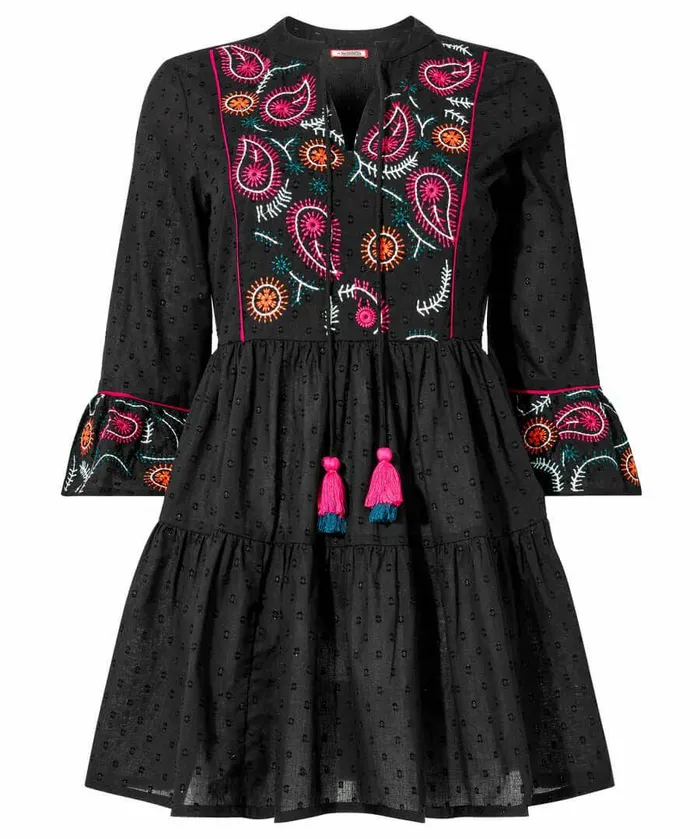 Women Joe Browns Embroidered Festival Tunic Black Women Joe Browns Embroidered Festival Tunic Black