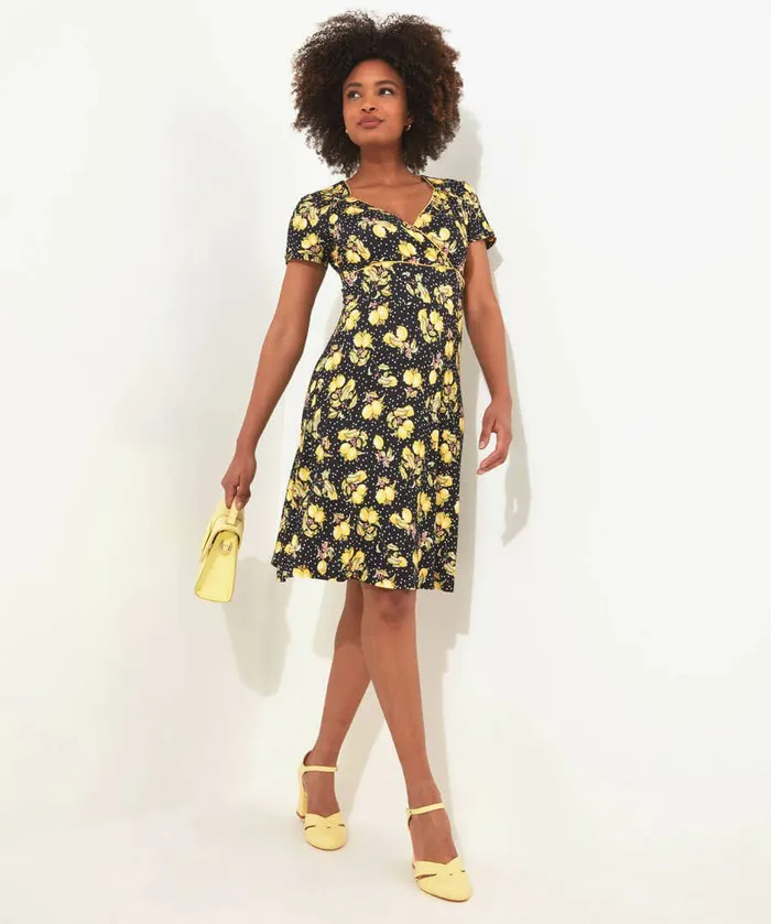 Women Joe Browns Fabulously Fruity Jersey Dress Black