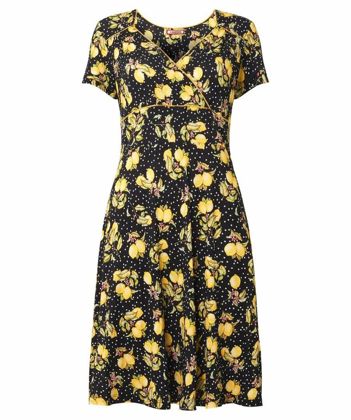 Women Joe Browns Fabulously Fruity Jersey Dress Black Women Joe Browns Fabulously Fruity Jersey Dress Black