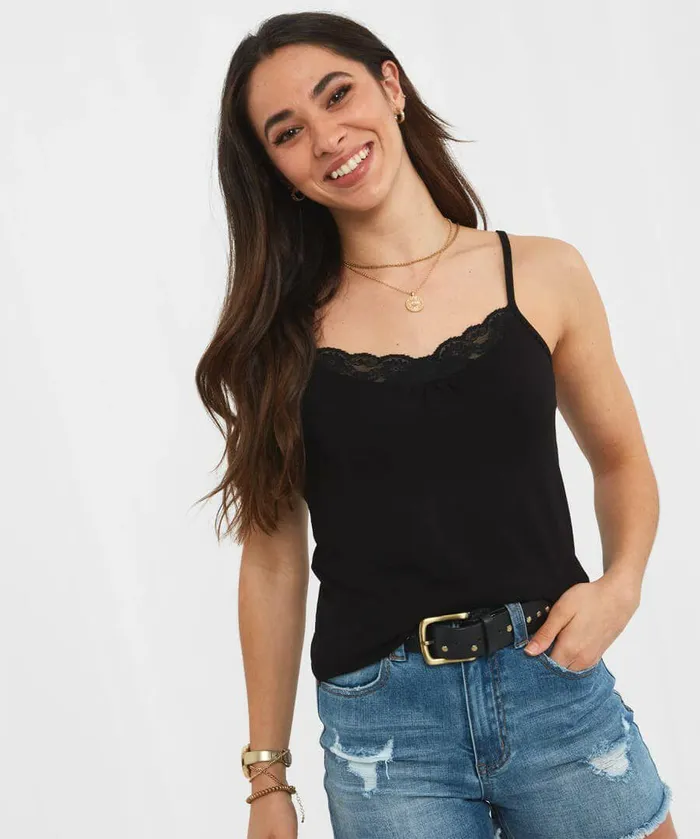 Women Joe Browns Forever Joe039s Essential Cami Blackwhitecoral
