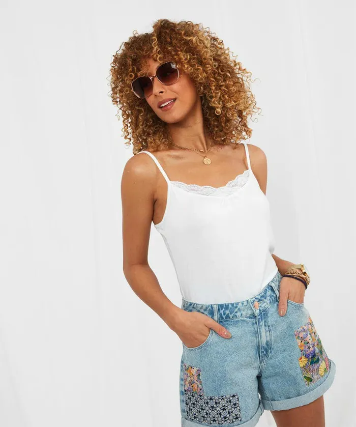 Women Joe Browns Forever Joe039s Essential Cami Blackwhitecoral Women Joe Browns Forever Joe039s Essential Cami Blackwhitecoral