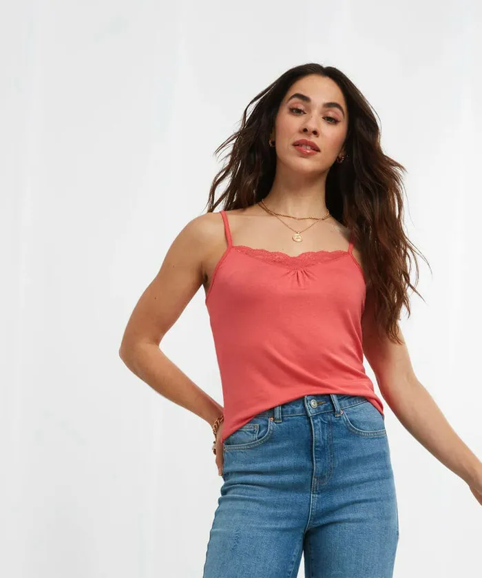 Women Joe Browns Forever Joe039s Essential Cami Blackwhitecoral Women Joe Browns Forever Joe039s Essential Cami Blackwhitecoral