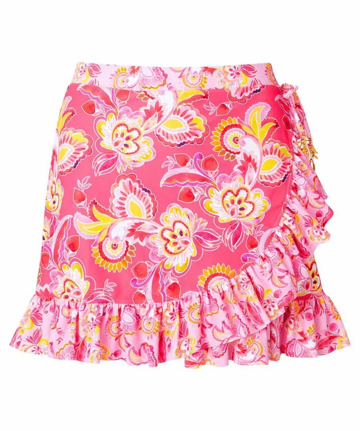 Women Joe Browns Malibu Beach Swim Skirt Pink Multi Women Joe Browns Malibu Beach Swim Skirt Pink Multi