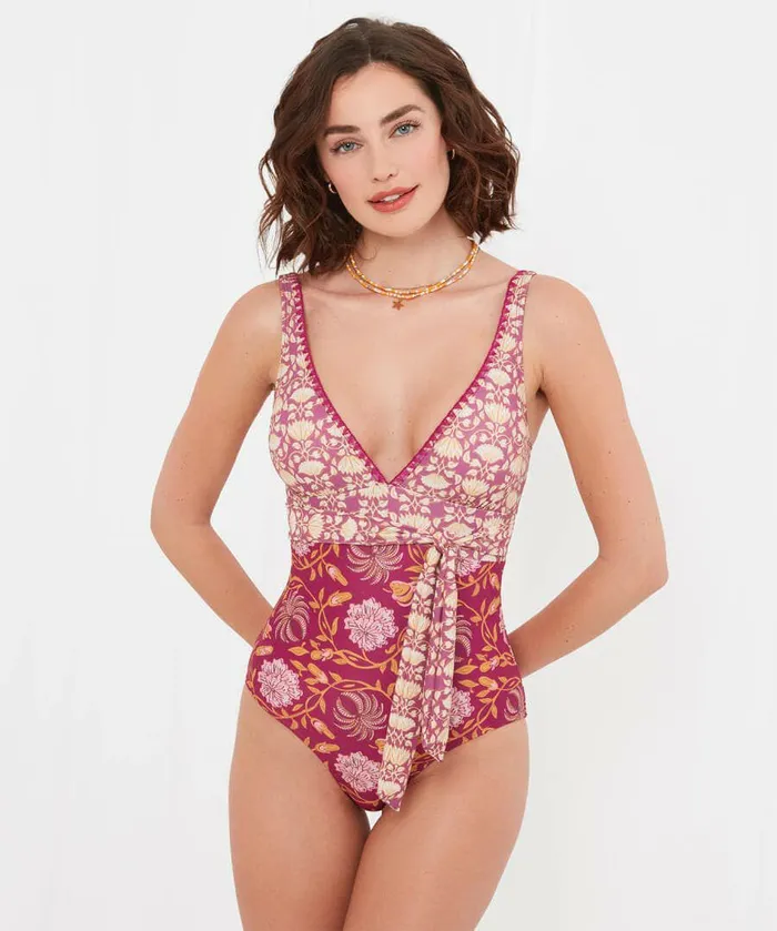 Women Joe Browns Mexicano Boho Swimsuit Raspberry Multi