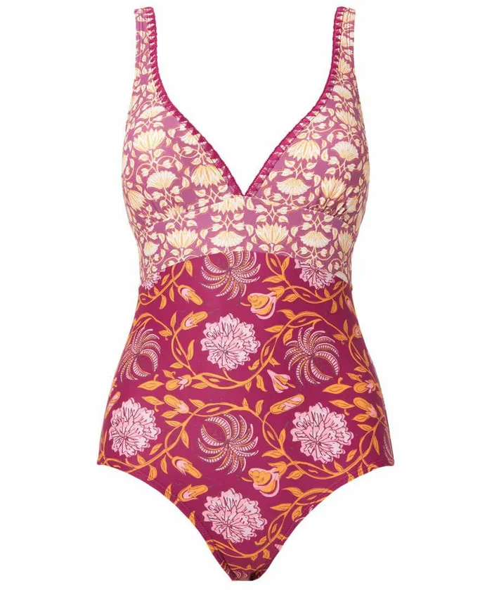 Women Joe Browns Mexicano Boho Swimsuit Raspberry Multi Women Joe Browns Mexicano Boho Swimsuit Raspberry Multi