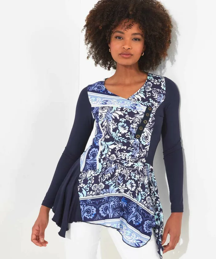Women Joe Browns Moroccan Blue Tunic Blue