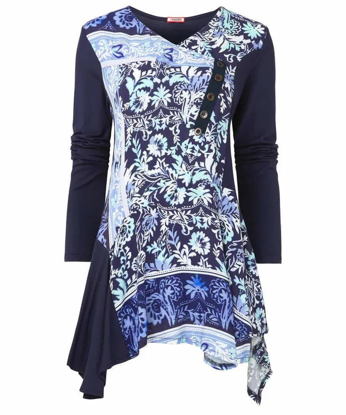 Women Joe Browns Moroccan Blue Tunic Blue Women Joe Browns Moroccan Blue Tunic Blue