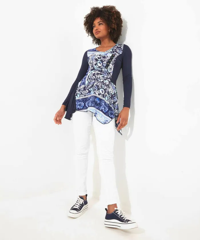 Women Joe Browns Moroccan Blue Tunic Blue Women Joe Browns Moroccan Blue Tunic Blue