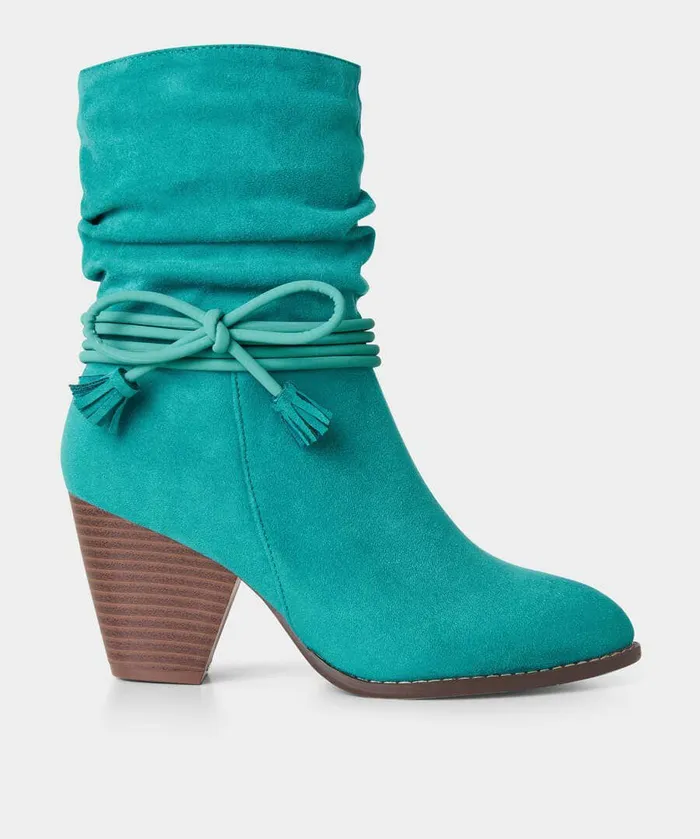 Women Joe Browns Rebel Rouched Boots Green