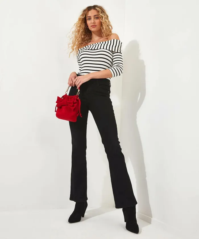 Women Joe Browns Stripe Bardot Jersey Top Multi Women Joe Browns Stripe Bardot Jersey Top Multi