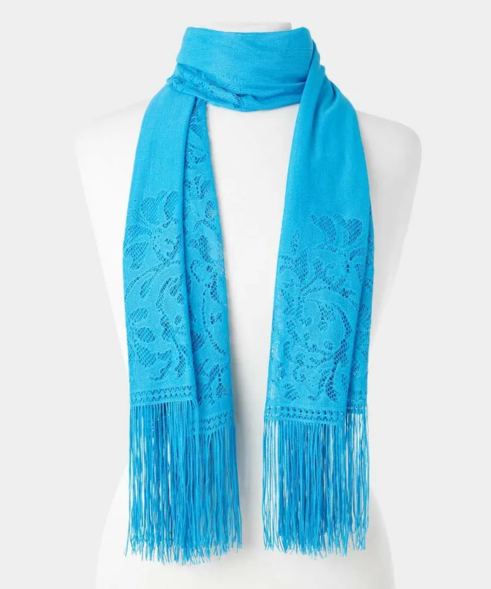 Women Joe Browns Summer Haze Lacy Scarf Blue