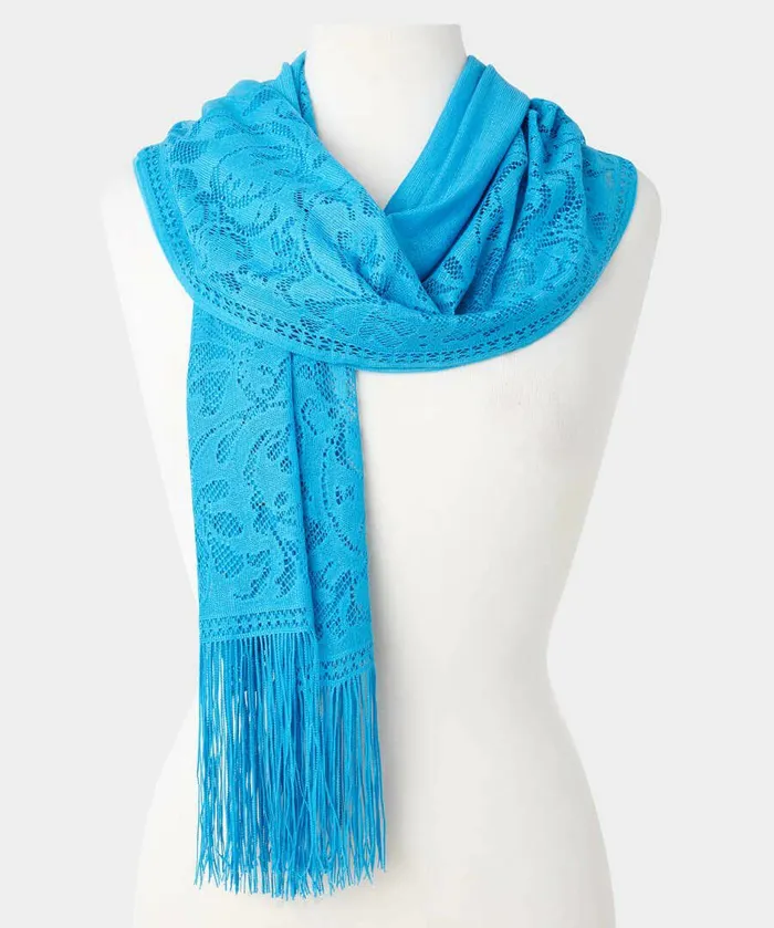Women Joe Browns Summer Haze Lacy Scarf Blue Women Joe Browns Summer Haze Lacy Scarf Blue