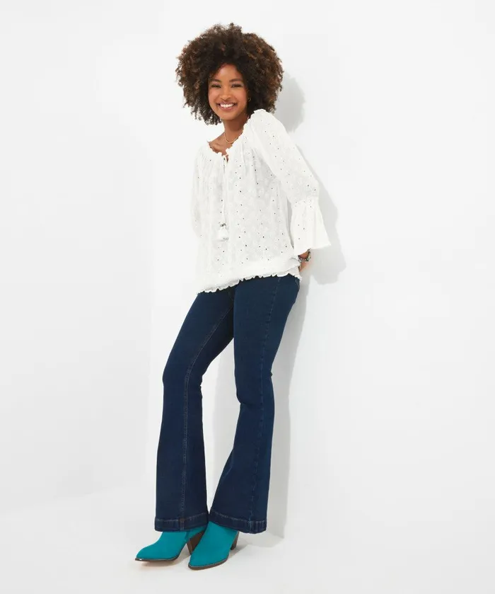 Women Joe Browns Summertime Embroidered Top White Women Joe Browns Summertime Embroidered Top White