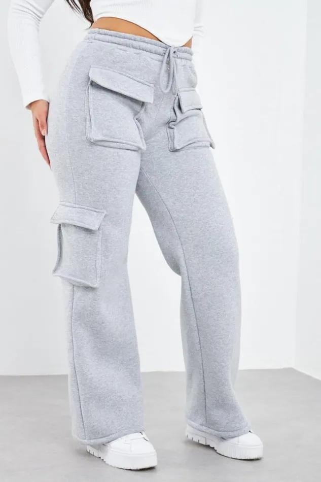 Women Jogging Gris Poches Grey Brentiny Paris Pants