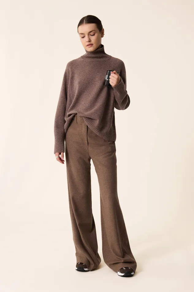 Women Jumper Aramis Galet Pull Laine Mrinos Gris Des Petits Hauts Jumpers and Cardigans
