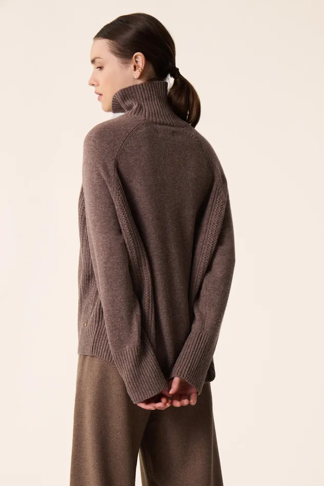 Women Jumper Aramis Galet Pull Laine Mrinos Gris Des Petits Hauts Jumpers and Cardigans