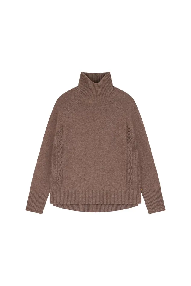 Women Jumper Aramis Galet Pull Laine Mrinos Gris Des Petits Hauts Jumpers and Cardigans
