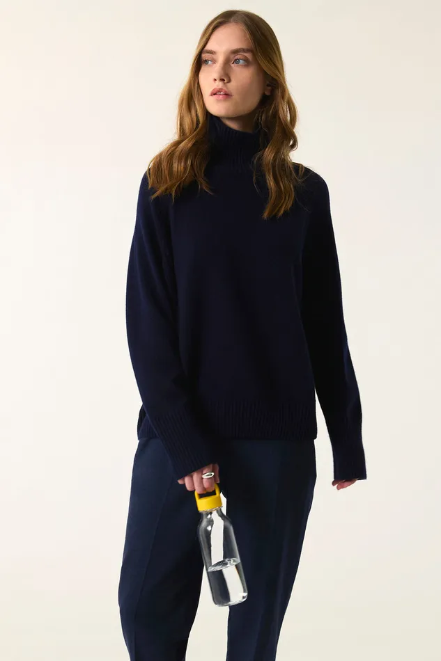 Women Jumper Aramis Marine Pull Laine Mrinos Bleu Marine Des Petits Hauts Jumpers and Cardigans