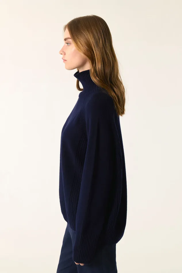 Women Jumper Aramis Marine Pull Laine Mrinos Bleu Marine Des Petits Hauts Jumpers and Cardigans