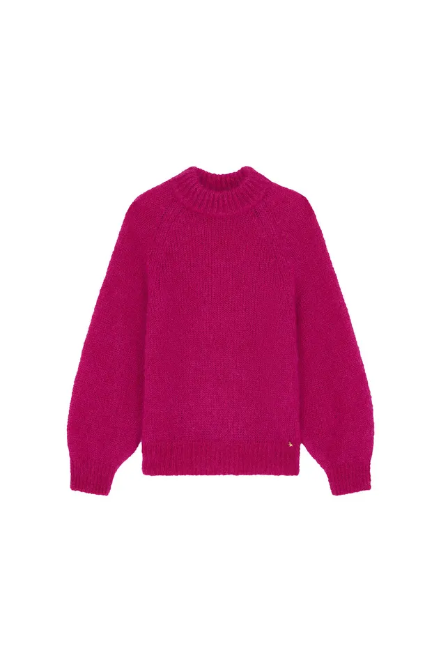 Women Jumper Chachou Lupin Pull Mohair Rose Fuchsia Des Petits Hauts Jumpers and Cardigans