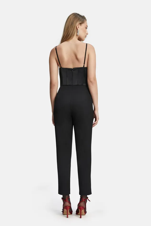 Women Jumpsuits Bardot Jamila Corset Jumpsuit In Black Black Women Jumpsuits Bardot Jamila Corset Jumpsuit In Black Black