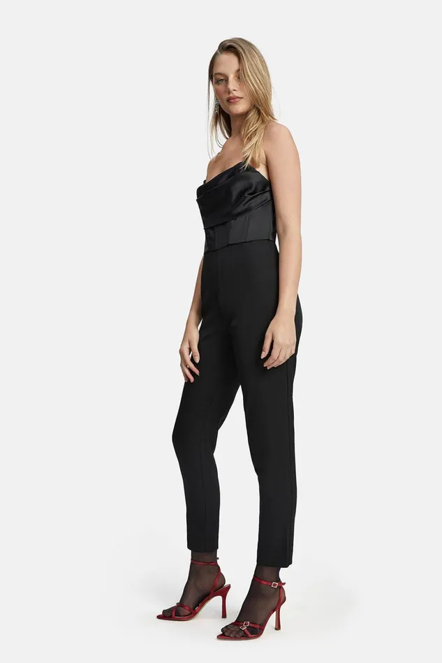 Women Jumpsuits Bardot Jamila Corset Jumpsuit In Black Black Women Jumpsuits Bardot Jamila Corset Jumpsuit In Black Black