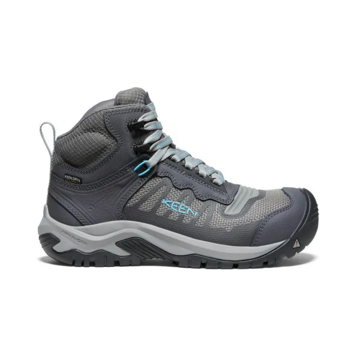 Women KEEN Boots Grey Work Boots 8211 Reno Mid KBF WP