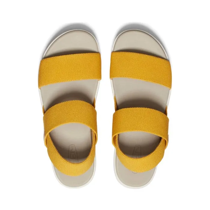 Women KEEN Casual Elle Backstrap Golden YellowStar White Sandal Women KEEN Casual Elle Backstrap Golden YellowStar White Sandal