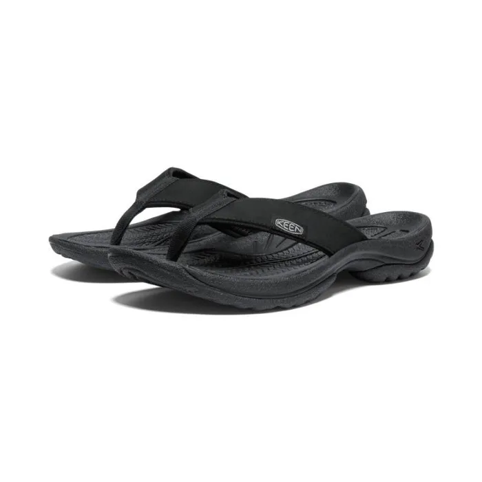 Women KEEN Casual Kona Flip BlackVapor Leather FlipFlop Women KEEN Casual Kona Flip BlackVapor Leather FlipFlop