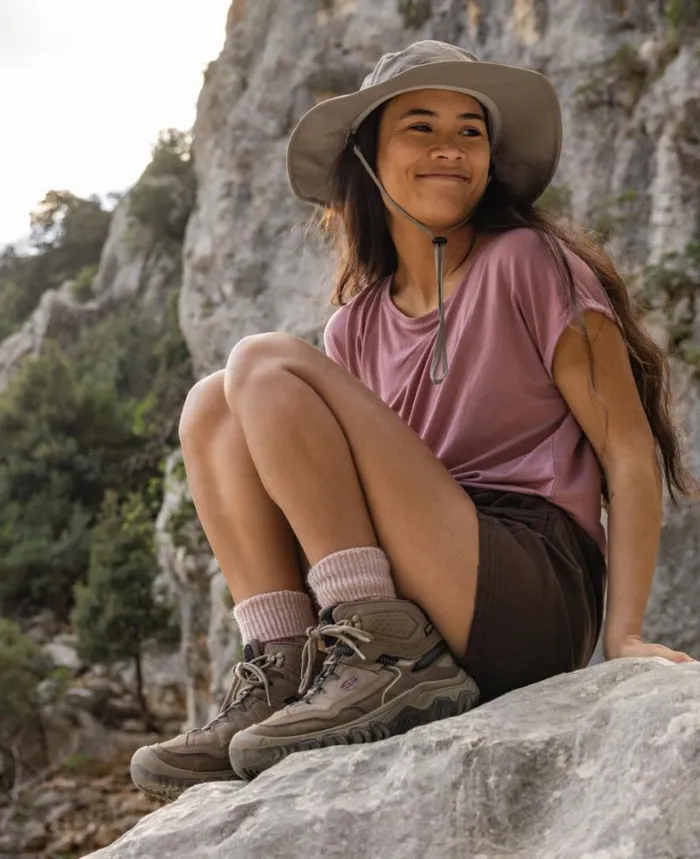 Women KEEN Hike Targhee IV Mid Height Waterproof Leather Hiking Boot Women KEEN Hike Targhee IV Mid Height Waterproof Leather Hiking Boot
