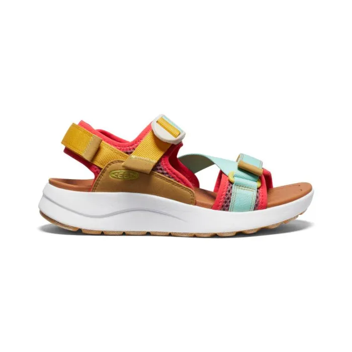 Women KEEN Sandals Elle Sport Backstrap Golden YellowLichen Sandal