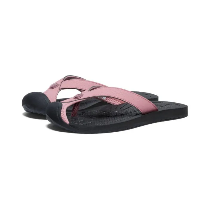 Women KEEN SlipOns Barbados Nostalgia RoseBrindle Leather FlipFlop Women KEEN SlipOns Barbados Nostalgia RoseBrindle Leather FlipFlop