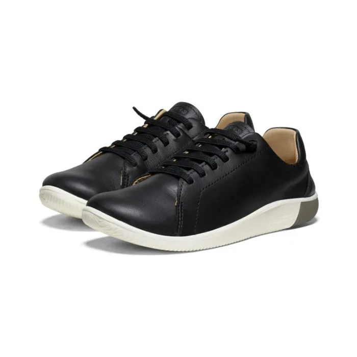Women KEEN SlipOns Black Leather Sneakers 8211 KNX Lace Women KEEN SlipOns Black Leather Sneakers 8211 KNX Lace