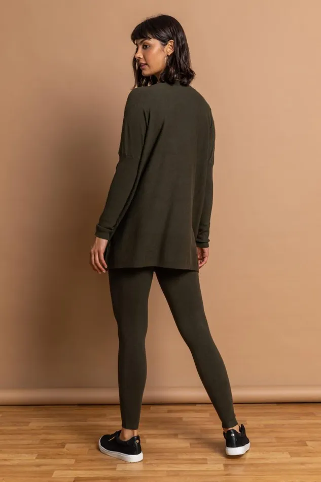 Women Khaki Camo Embellished Star Jumper Roman Tops