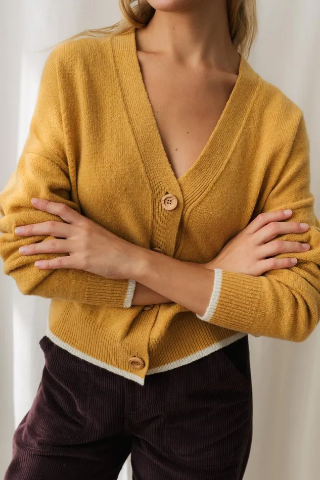 Women Knits Women 8211 Belfast 8211 Soft Mustard TWOTHIRDS Knits