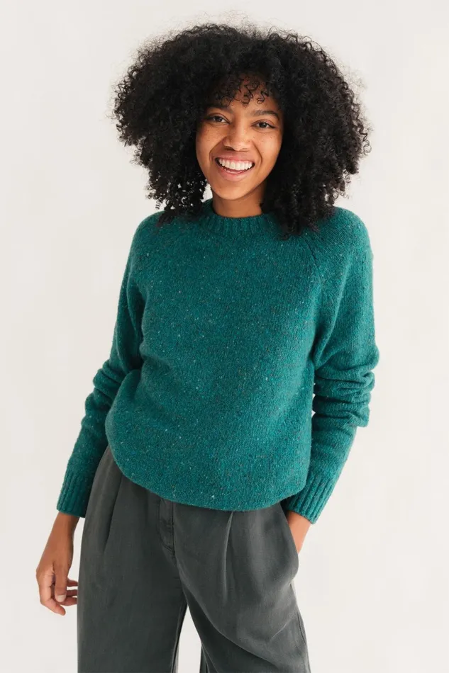 Women Knits Women 8211 Kalymnos 8211 Blue Multicolour Neps TWOTHIRDS Knits