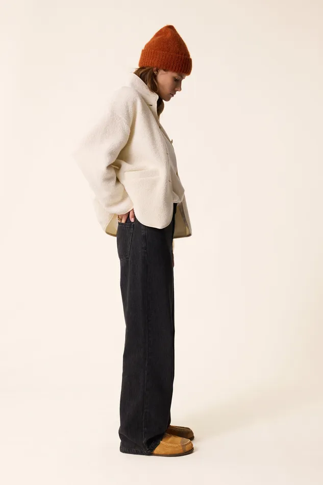 Women Knitted Jacket Zlavina Creme Veste Laine Blanc Crme Des Petits Hauts Coats and Jackets