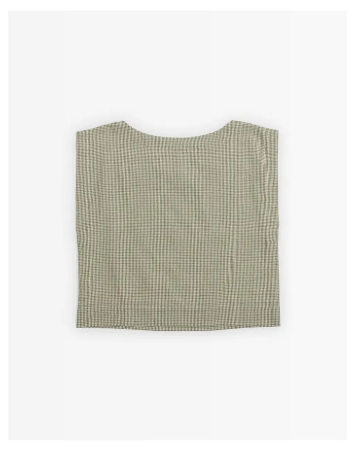 Women LAUDE The Label Everyday Top Sand Grid Multi Madewell Tops and Shirts Women LAUDE The Label Everyday Top Sand Grid Multi Madewell Tops and Shirts