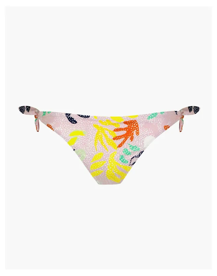 Women Lemlem Reef Side Tie Bottom Pink Multi Madewell Swim