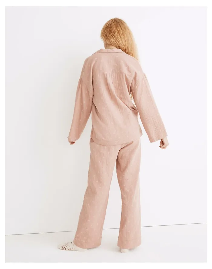 Women Lightestspun Oversized Long Pajama Set In Open Hearts Dusty Blush Madewell Pajamas Women Lightestspun Oversized Long Pajama Set In Open Hearts Dusty Blush Madewell Pajamas