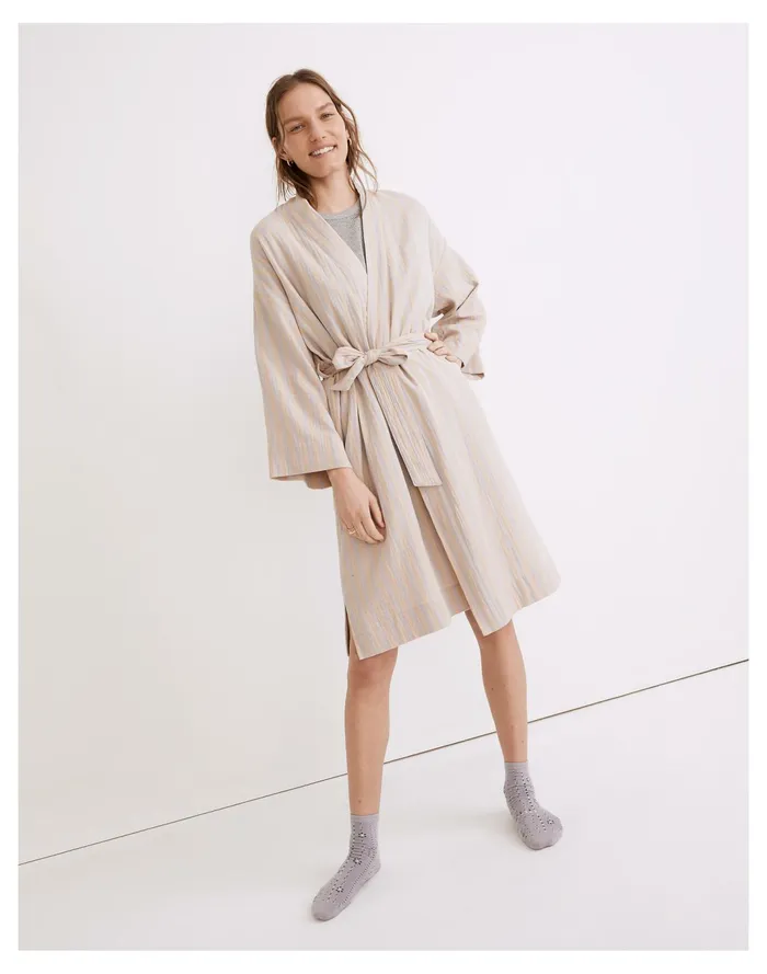 Women Lightestspun Robe Distant Lavender Madewell Pajamas