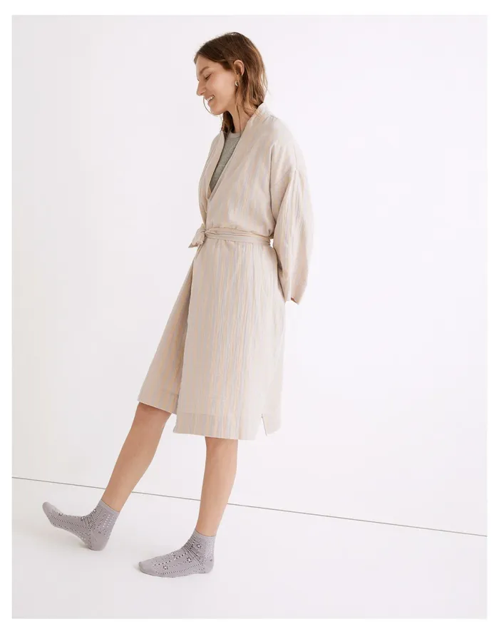 Women Lightestspun Robe Distant Lavender Madewell Pajamas Women Lightestspun Robe Distant Lavender Madewell Pajamas