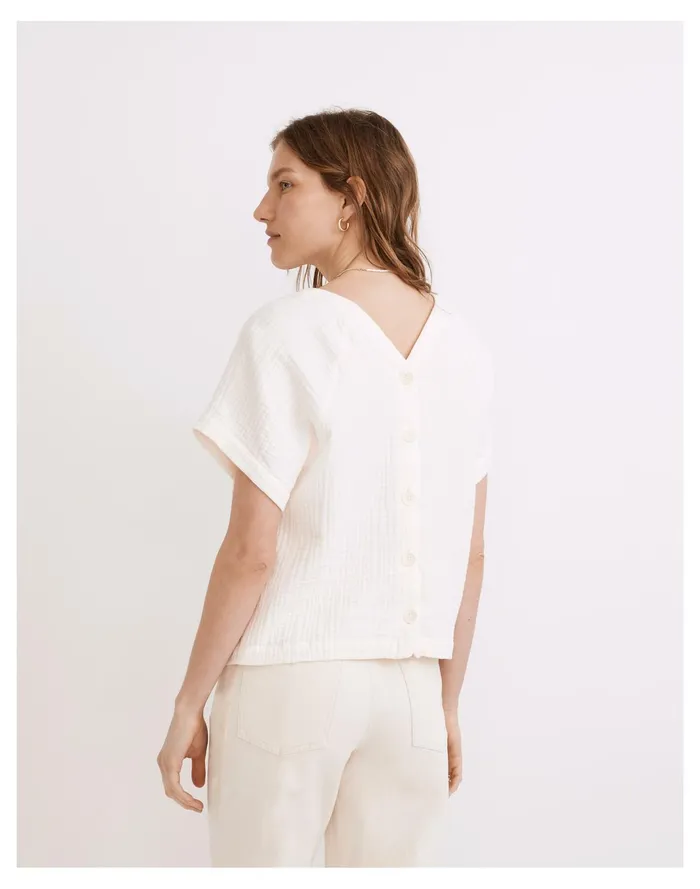 Women Lightspun Renwood Button Back Top Lighthouse Madewell Tops and Shirts Women Lightspun Renwood Button Back Top Lighthouse Madewell Tops and Shirts