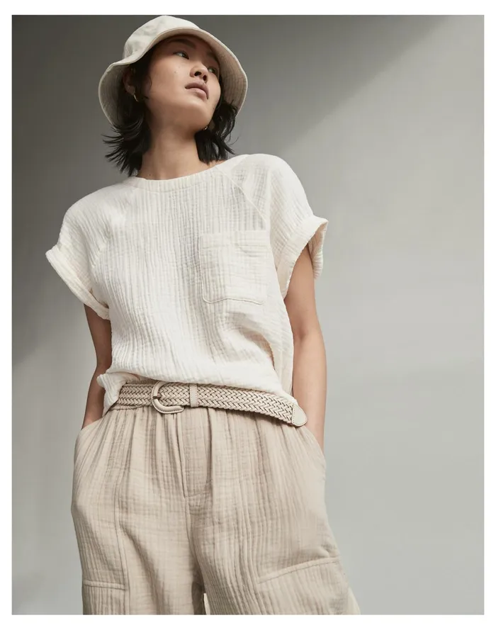 Women Lightspun Renwood Button Back Top Lighthouse Madewell Tops and Shirts Women Lightspun Renwood Button Back Top Lighthouse Madewell Tops and Shirts
