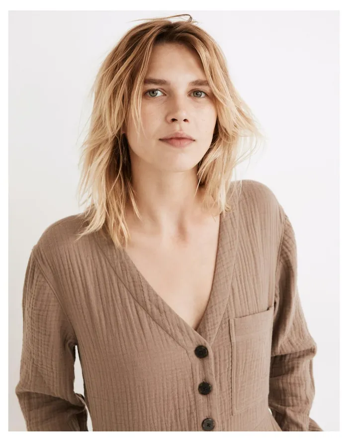 Women Lightspun Stitched Pocket Coverall Jumpsuit Telluride Stone Madewell Jumpsuits and Overalls Women Lightspun Stitched Pocket Coverall Jumpsuit Telluride Stone Madewell Jumpsuits and Overalls
