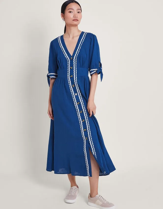 Women Lita Ric Rac Dress Blue Monsoon Dresses