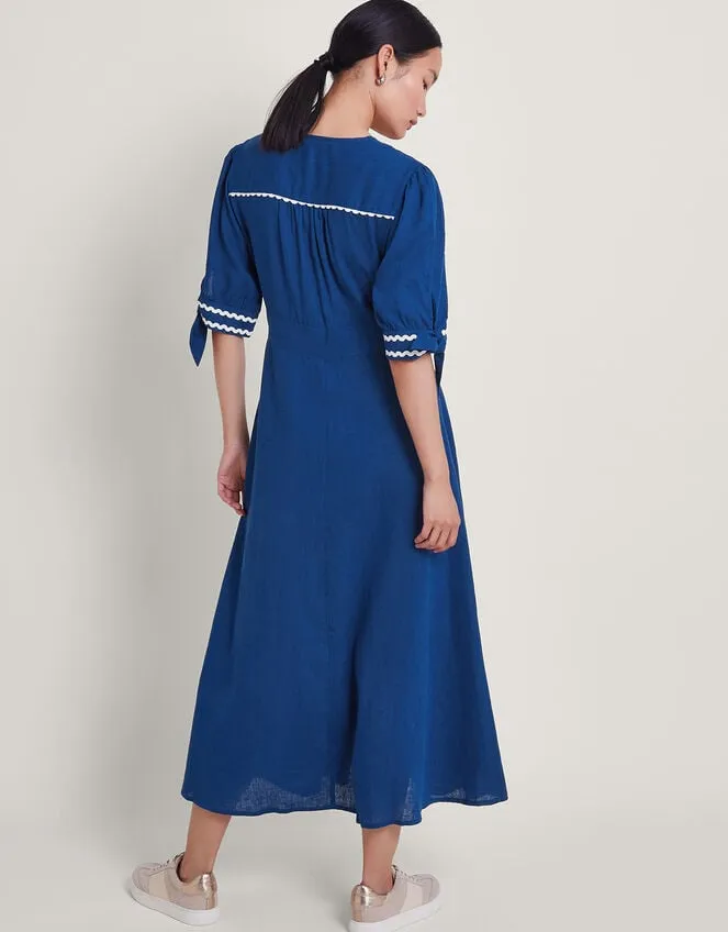 Women Lita Ric Rac Dress Blue Monsoon Dresses